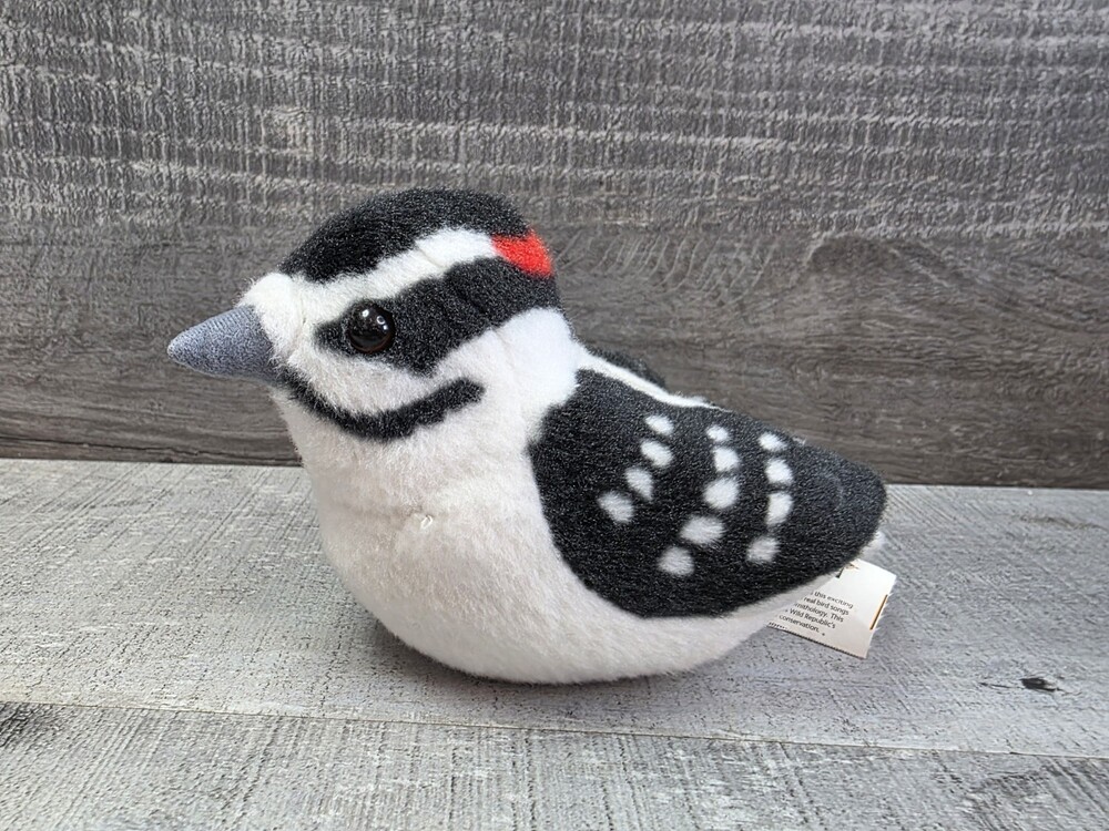 Downy Woodpecker Audubon Bird PLUSH Stuffed Animal Wild Republic NO SOUND g66